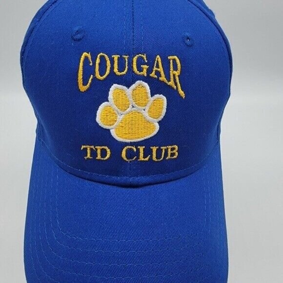 Otto Brand Hat Blue Cougar TD Trucker Cap Adjustable Strap One Size Fits Most - Picture 2 of 6